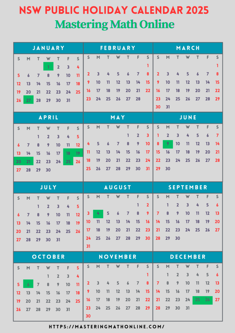 NSW School Holidays 2025 Term Dates And Public Holidays
