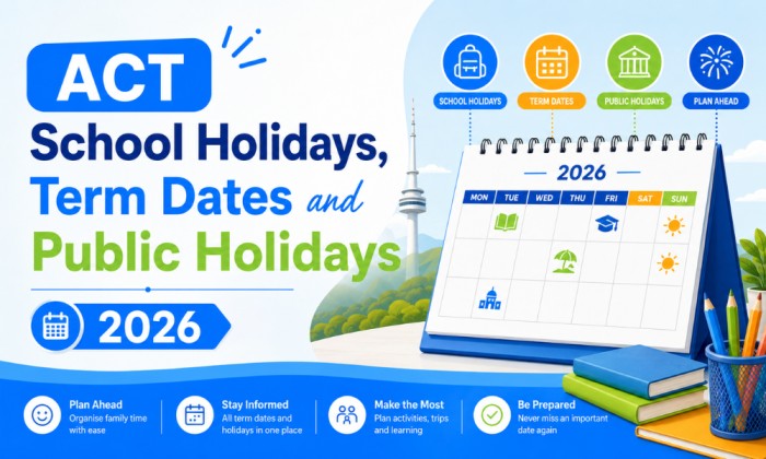ACT School Holidays, Term Dates and Public Holidays 2026