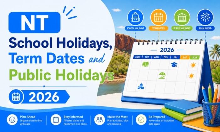 NT School Holidays, Term Dates and Public Holidays 2026