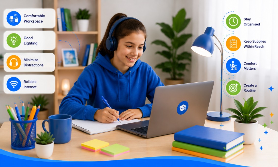 How to Set Up a Productive Home Learning Space for Online Tutoring