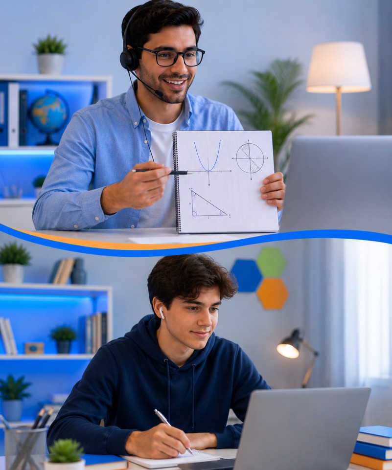 Student taking online ATAR tutoring