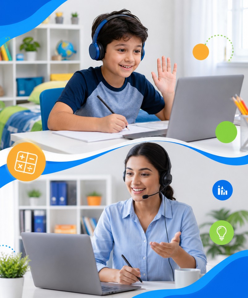 kid taking online naplan year 3 maths tutoring