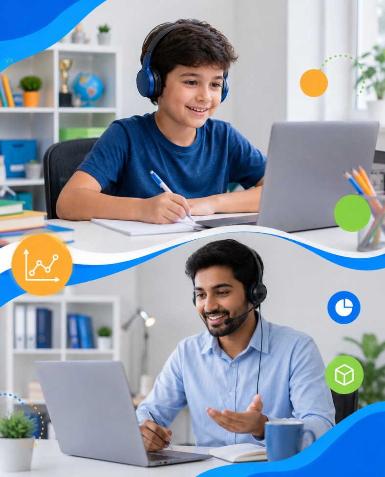 kid taking online naplan year 5 maths tutoring