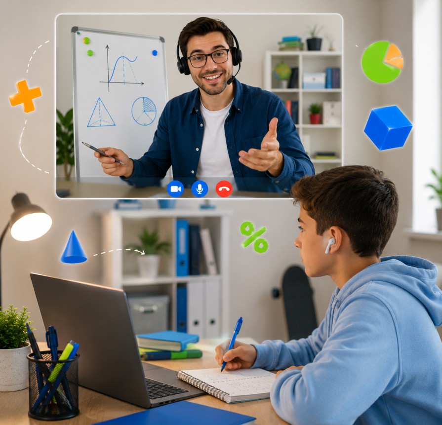 online year 7 maths class tutoring at mastering math online