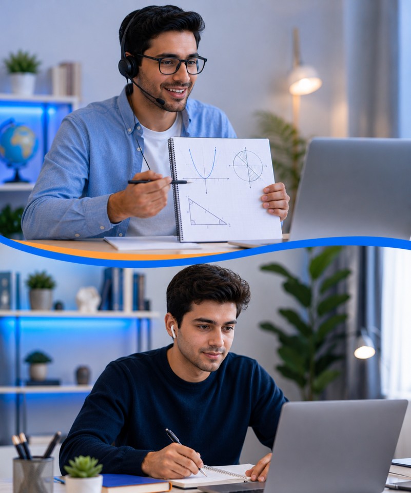 student taking online LANTITE test preparation class