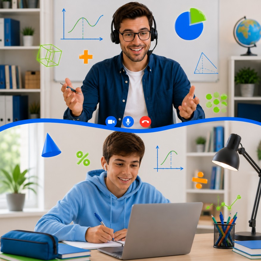 year 8 online math tutoring class